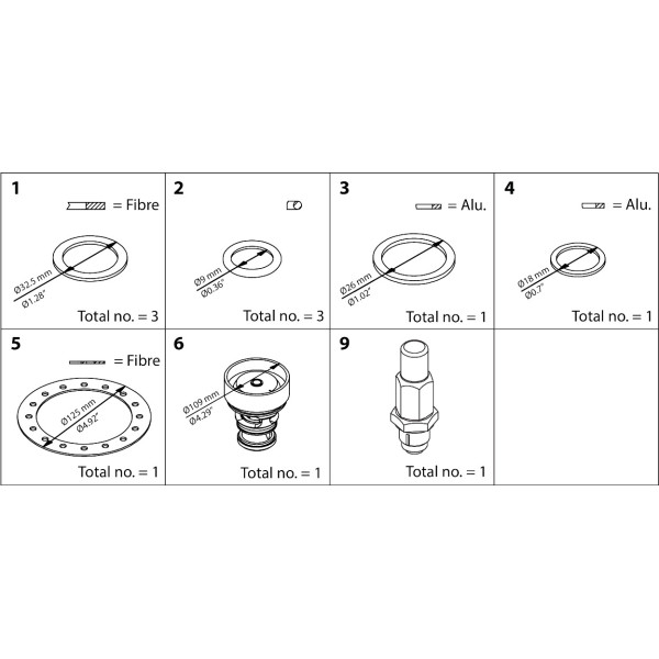 ZESTAW NAPRAWCZY -  ICS 65  OVERHAUL KIT