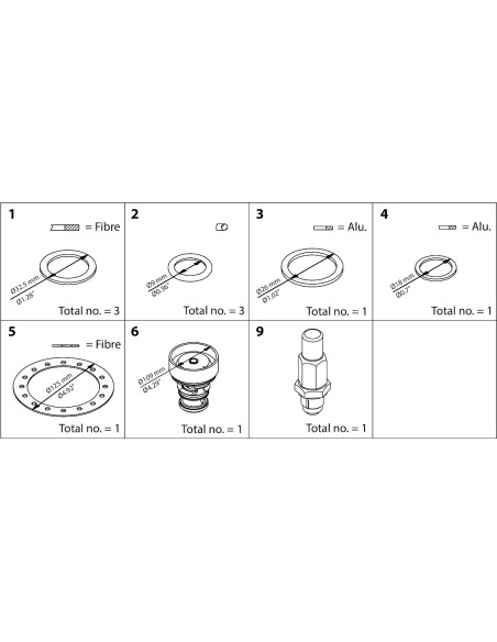 ZESTAW NAPRAWCZY -  ICS 65  OVERHAUL KIT