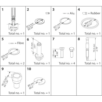ZESTAW NAPRAWCZY -  OVERHAUL KIT - EVRAT/EVRST 20