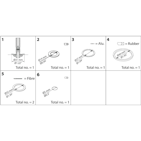 ZESTAW NAPRAWCZY -  REPAIR KIT, EVRAT / EVRST 15