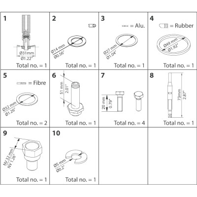 ZESTAW NAPRAWCZY -  OVERHAUL KIT - EVRAT/EVRST 10