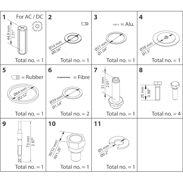 ZESTAW NAPRAWCZY -  OVERHAUL KIT EVRA / EVRS 20