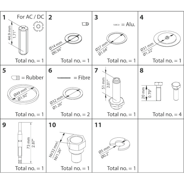ZESTAW NAPRAWCZY -  OVERHAUL KIT EVRA / EVRS 10