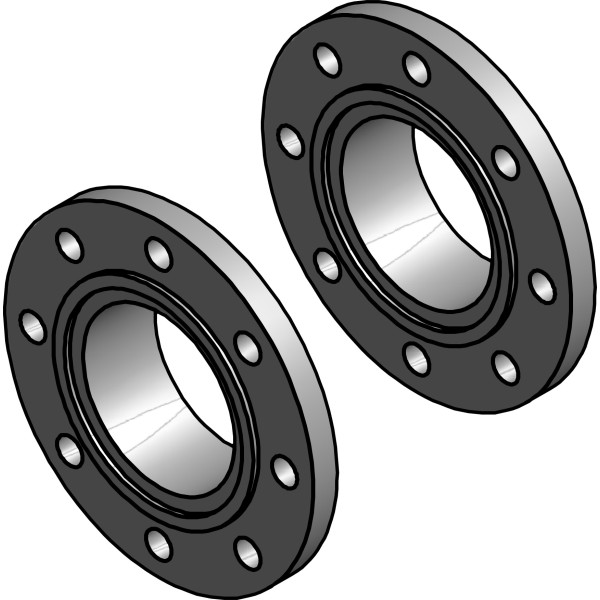ZESTAW KOŁNIERZY 6 CAL. DO SPAWANIA FLANGE SET 150 MM BUTT WELD