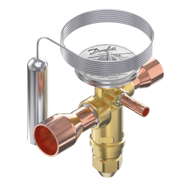 TGE 4 TERMOSTATYCZNY ZAWÓR ROZPRĘŻNY M/12 TGE 4 EXPANSIONVALVE SOLDER M/12