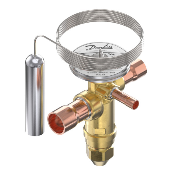 TGE 4 TERMOSTATYCZNY ZAWÓR ROZPRĘŻNY M/12 TGE 4 EXPANSIONVALVE SOLDER M/12