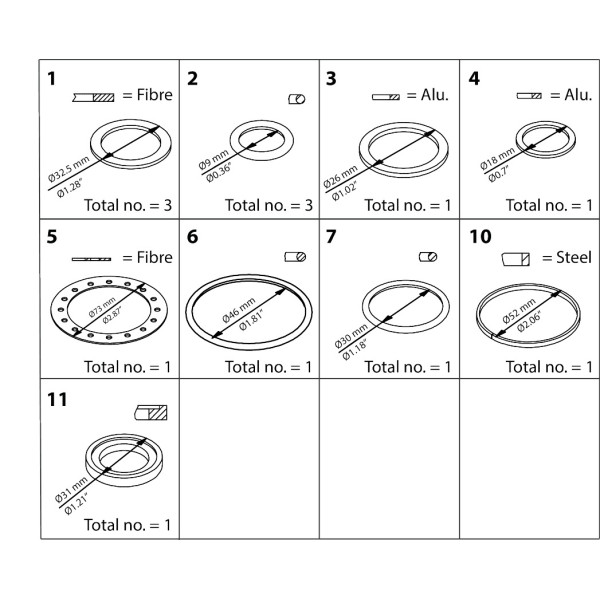 ZESTAW NAPRAWCZY -  ICS 25 REPAIR KIT