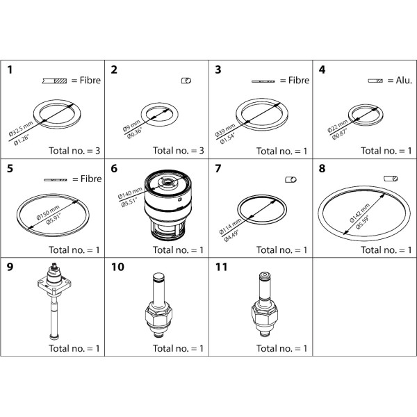 ZESTAW NAPRAWCZY -  ICLX 100  OVERHAUL KIT