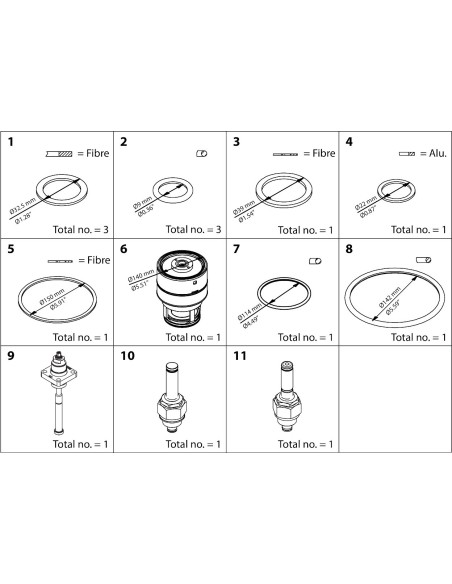 ZESTAW NAPRAWCZY -  ICLX 100  OVERHAUL KIT