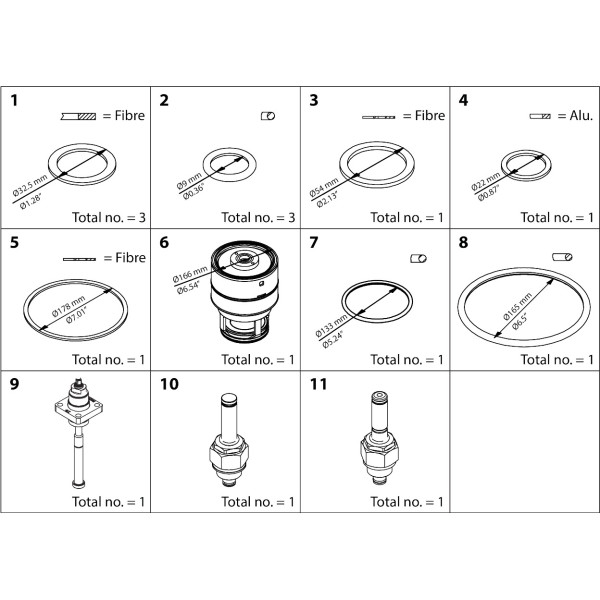 ZESTAW NAPRAWCZY -  ICLX 125  OVERHAUL KIT