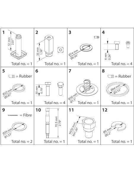 ZESTAW NAPRAWCZY -  OVERHAUL KIT - EVRAT 20