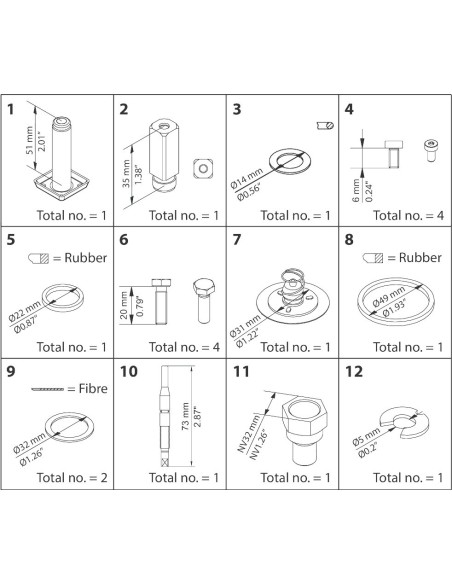 ZESTAW NAPRAWCZY -  OVERHAUL KIT - EVRAT 15