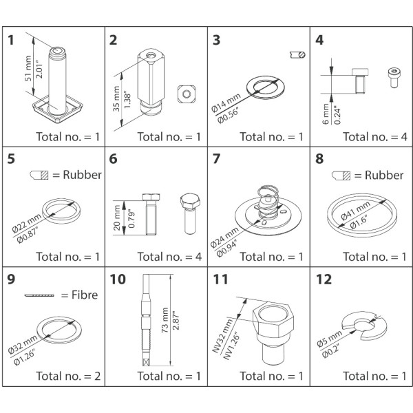 ZESTAW NAPRAWCZY -  OVERHAUL KIT - EVRAT 10