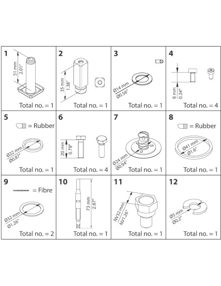 ZESTAW NAPRAWCZY -  OVERHAUL KIT - EVRAT 10