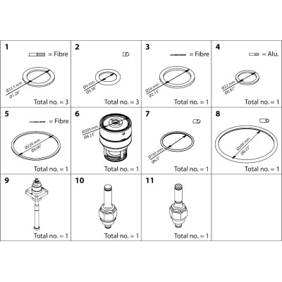 ZESTAW NAPRAWCZY -  ICLX 150 OVERHAUL KIT  