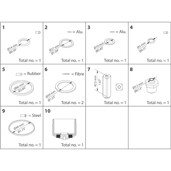 ZESTAW NAPRAWCZY -  REPAIR KIT, EVRA / EVRS 25