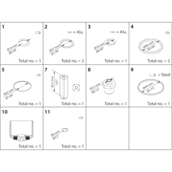 ZESTAW NAPRAWCZY -  REPAIR KIT, EVRA / EVRS 32