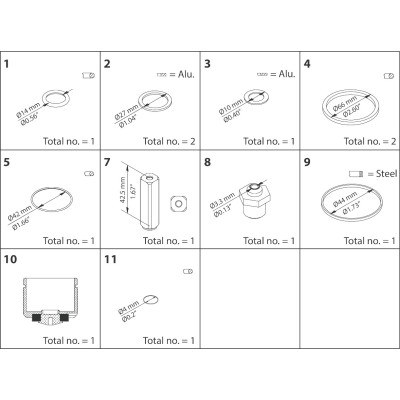 ZESTAW NAPRAWCZY -  REPAIR KIT, EVRA / EVRS 40