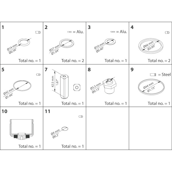 ZESTAW NAPRAWCZY -  REPAIR KIT, EVRA / EVRS 40