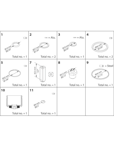 ZESTAW NAPRAWCZY -  REPAIR KIT, EVRA / EVRS 40