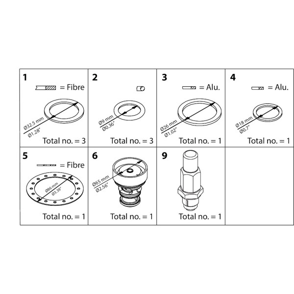 ZESTAW NAPRAWCZY -  ICS 32  OVERHAUL KIT