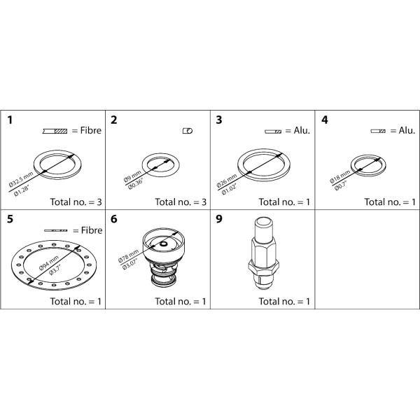 ZESTAW NAPRAWCZY -  ICS 40  OVERHAUL KIT