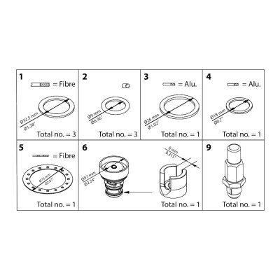 ZESTAW NAPRAWCZY -  ICS 25-15  OVERHAUL KIT  