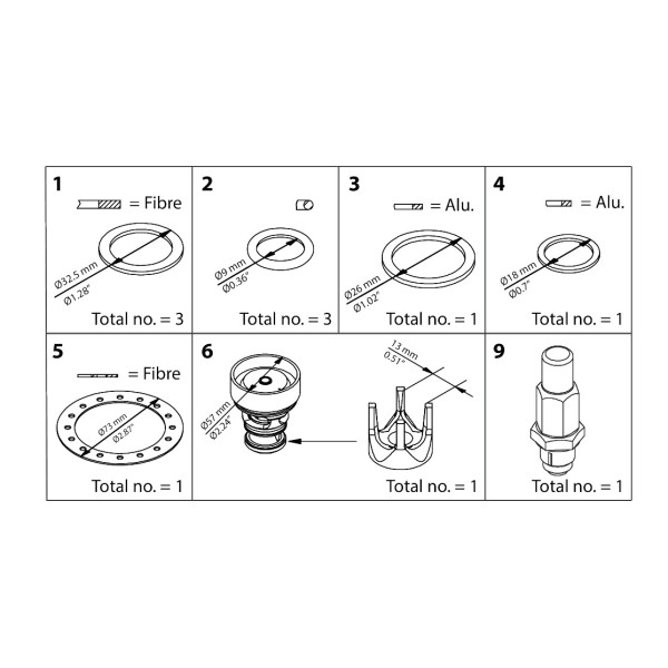 ZESTAW NAPRAWCZY -  ICS 25-25  OVERHAUL KIT