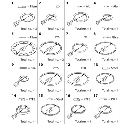 ZESTAW NAPRAWCZY -  ICS/ICLX 40 REPAIR KIT  