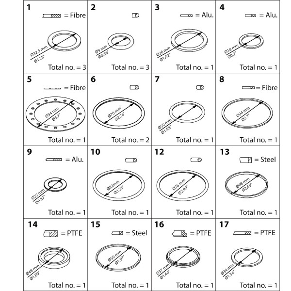 ZESTAW NAPRAWCZY -  ICS/ICLX 40 REPAIR KIT