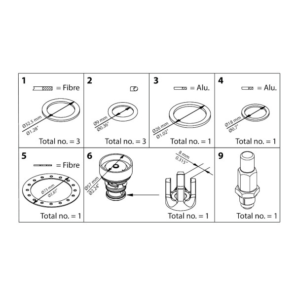 ZESTAW NAPRAWCZY -  ICS 25 -20  OVERHAUL KIT