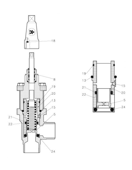 CZĘŚCI ZMAIENNE SPARE PART OFV  20 INCL. GUIDE