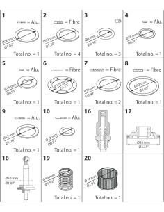 ZESTAW REMONTOWY OVERHAUL KIT, PM50 STD. CONE
