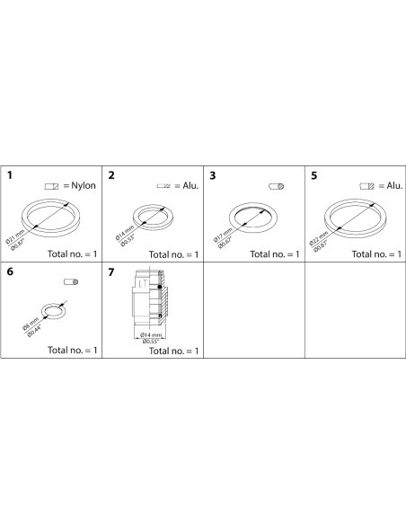 ZESTAW CZĘŚCI DO NAPRAWY BIEŻĄCEJ SVA, REG, SCA DN 6-10 REPAIR KIT 