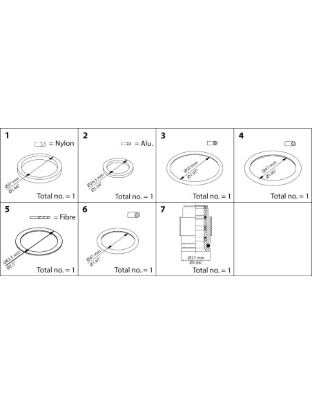ZESTAW CZĘŚCI DO NAPRAWY BIEŻĄCEJ SVA, REG, SCA DN 50 REPAIR KIT 
