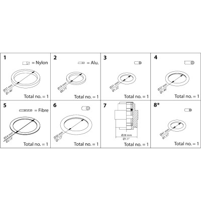 ZESTAW CZĘŚCI DO NAPRAWY BIEŻĄCEJ SVA, REG, SCA DN 25-40 REPAIR KIT   