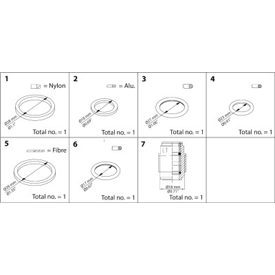 ZESTAW CZĘŚCI DO NAPRAWY BIEŻĄCEJ SVA, REG, SCA DN 15-20 REPAIR KIT   