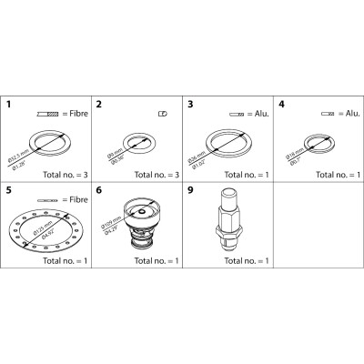 ZESTAW NAPRAWCZY -  ICS 80  OVERHAUL KIT  