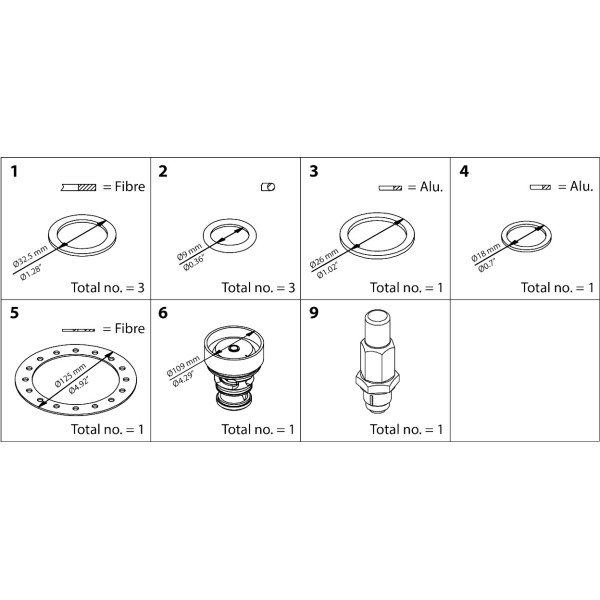 ZESTAW NAPRAWCZY -  ICS 80  OVERHAUL KIT