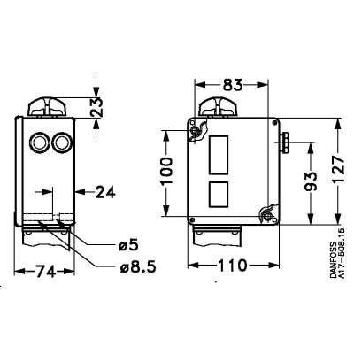 PRESOSTAT RT 31W ZAKRES `2-10BAR  G1/2A  