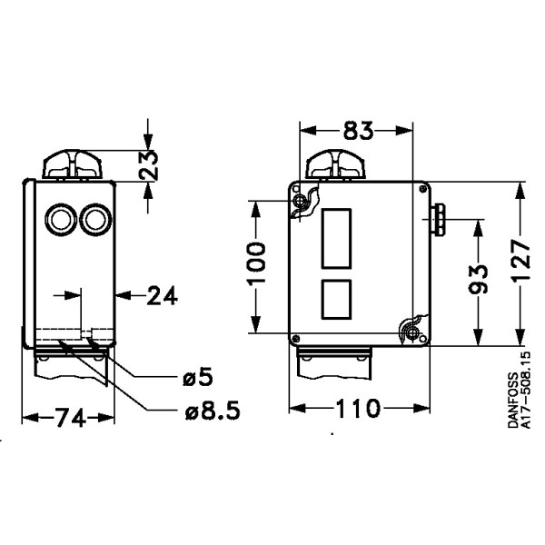 PRESOSTAT RT 31W ZAKRES `2-10BAR  G1/2A  