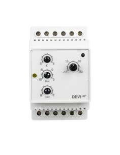DEVIREG 316 -10+50°C-TERMOSTAT DO SYSTEM. PRZECIWOBLODZ.  LUB ZABEZPIECZ. RUR 2