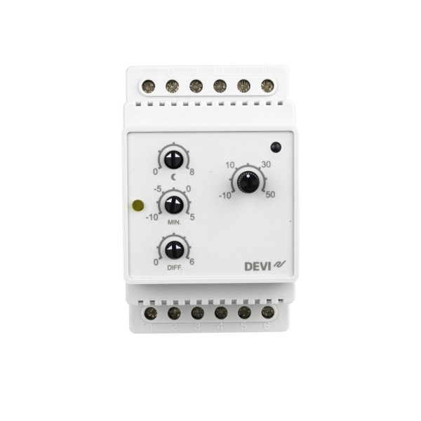 DEVIREG 316 -10+50°C-TERMOSTAT DO SYSTEM. PRZECIWOBLODZ.  LUB ZABEZPIECZ. RUR