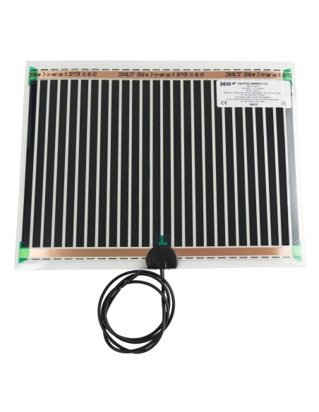DEVIFOIL MIRROR 40W 230V 0.410 X 0.524M-FOLIA GRZEJNA DP ZABESPIECZENIA LUSTRA PRZED PAROWANIEM