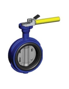 Przepustnica bezkołnierzowa SYLAX GAS z dźwignią ręczną DN 80 2