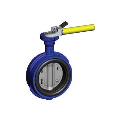 Przepustnica bezkołnierzowa SYLAX GAS z dźwignią ręczną DN 80
