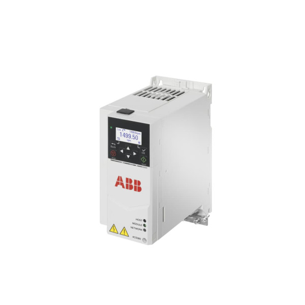 PRZETWORNICA ABB TYP  ACS380-04XC-06A9-1 (040-EMC C4) 6.9A/1.1kW OBUD.  R1 1x220-240/3x220-240V IP20