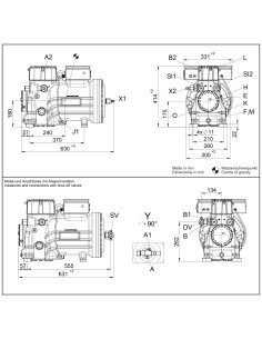 Sprężarka tłokowa BOCK   HGX2/90-4 CO2 T