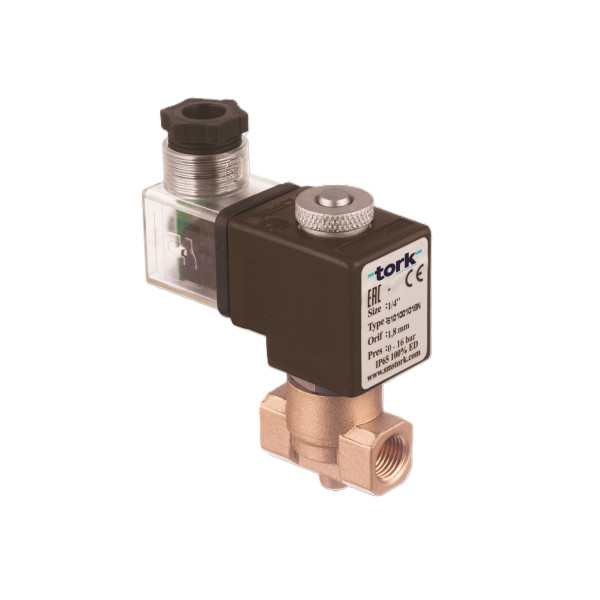 ZAWÓR ELEKTROMAGNETYCZNY  S2010 NC G1/4" 1.8B PTFE  C40 230V AC 15VA C80 IP65