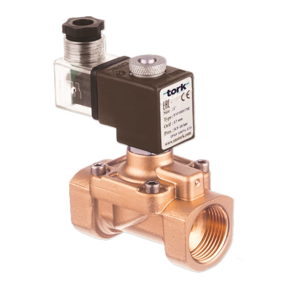 ZAWÓR ELEKTROMAGNETYCZNY  S2010 NC G1" 17B PTFE  C40 24V AC 15VA C80 IP65